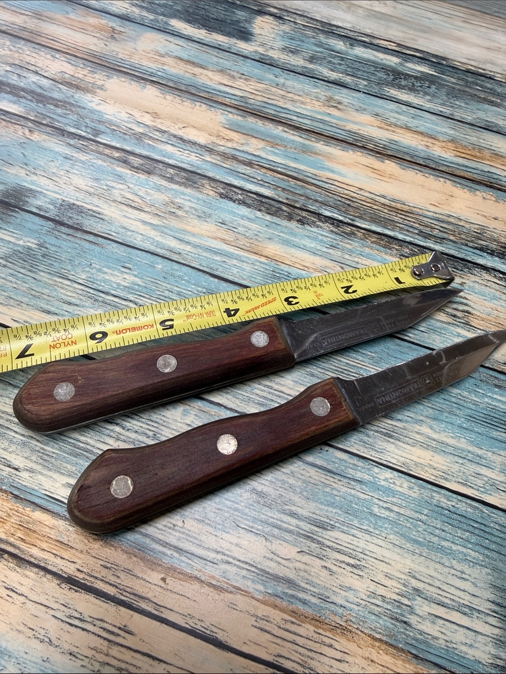 Tramontina Brazil Polywood Paring Steak Knives Lot of 2 High Carbon Stainless St - Picture 7 of 7